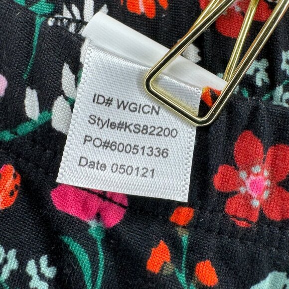 NEVER WORN Kate Spade New York Floral Pajama Set 3/4 Length Women’s L NEW - Picture 12 of 12